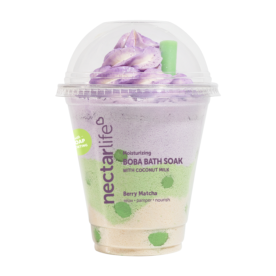 Berry Matcha Boba Tea Bath Soak