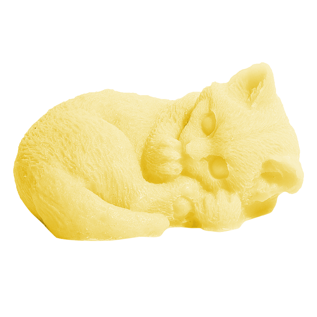 Small Sleeping Kitty Soap - Yellow