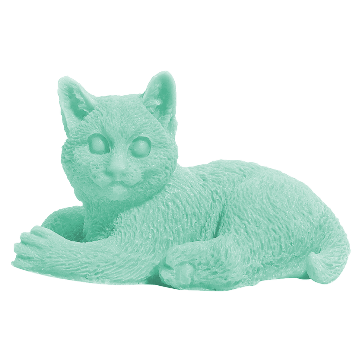 Small Kitty Soap - Teal