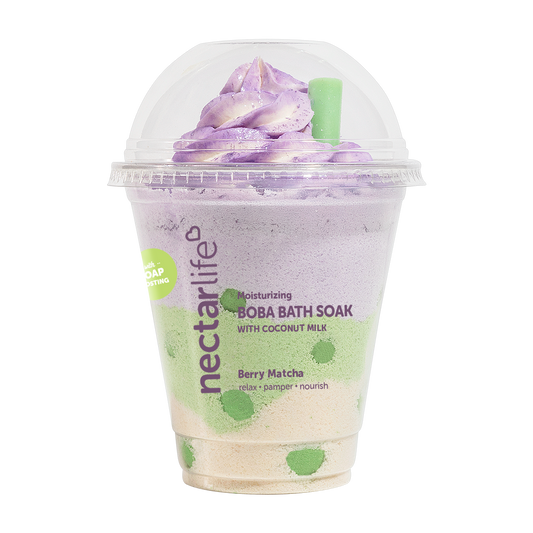 Berry Matcha Boba Tea Bath Soak