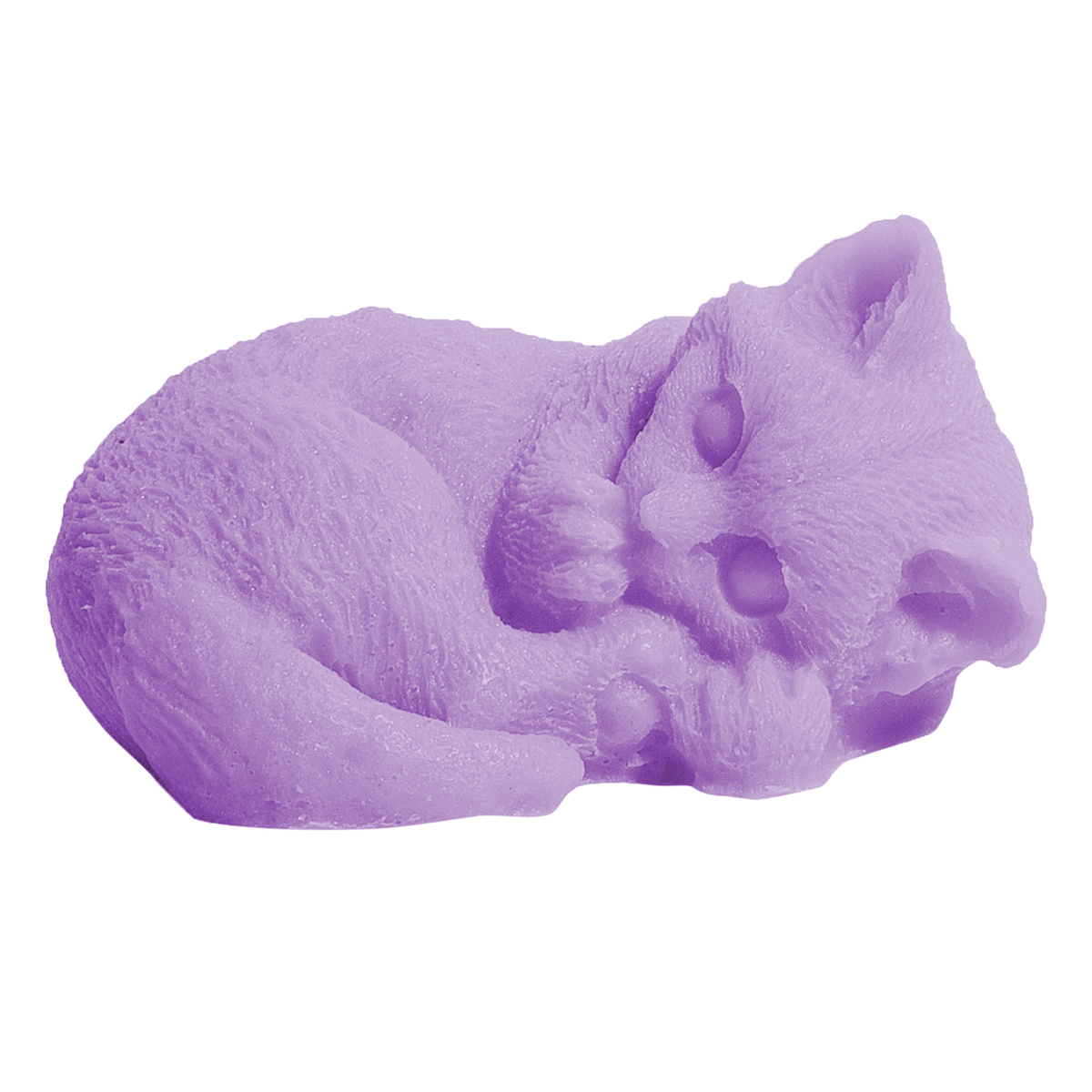 Small Sleeping Kitty Soap - Purple