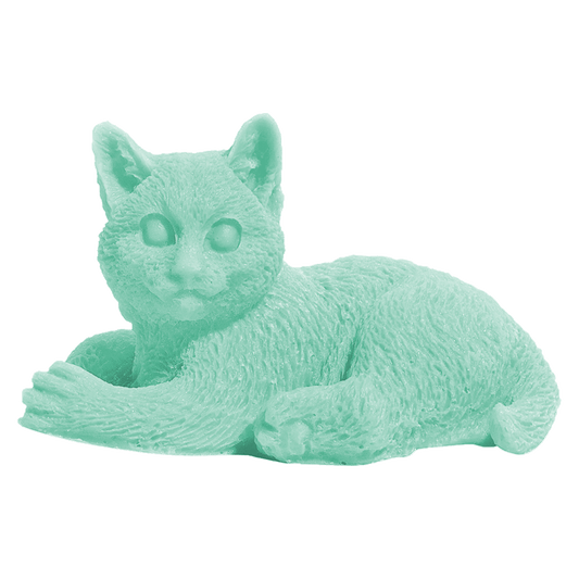 Small Kitty Soap - Teal